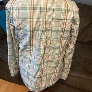 PATAGONIA BUTTON UP PLAID TOP SZ 12